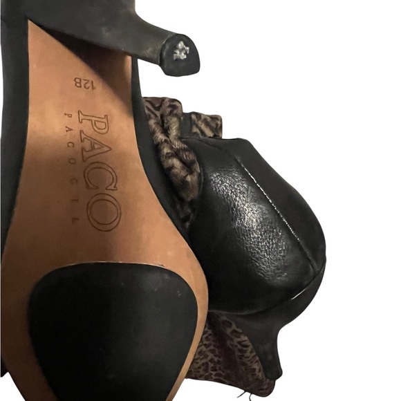 Paco Gil Leopard Print Over-the-Knee Boots
